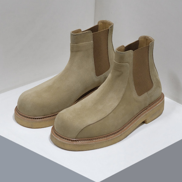 LINE Crepe boots _Clay